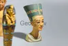 Minifig High quality action figure ancient Egyptian Pharaoh Tutankhamun Egypt Cleopatra Princess bust model doll home decorations J230629