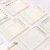 50pcs Simple Cute Styles Weekly Plan Memo Pad Scrapbooking Time Schedule Office Supplie Creative Stationery Planner Sticky Notes