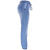Nowe dżinsy dla kobiet dla kobiet w dżinsowej talii Wysoka elastyczność Umyjne spodnie stóp dżinsy zabytkowe dżinsy dla kobiet nastolatków