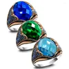 joyas de pavo piedra azul