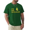 Polos mężczyzn jestem panem menedżerem! T-shirt edycja T-koszulka Grafika ciężka koszule dla mężczyzn