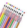 Stylos 120 PCS Multicolor Recharge Gel Gel Refills Diamond Head Student School Office Stationnery Tracking Informations disponibles 12 couleurs