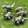 Minifig Transformation 6inch 5 In 1 Combination Height 11inch Alloy Dinosaur Troops Mechanical Beast Toys for Kids Ages 4 and Up J230629