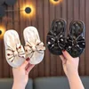 Slipper Summer Girls Polka Dot Bowtie Sandals Kids Slides Toddlers Baby Outdoor Beach Flip-Flops Fashion Shoes 1-8 Years Girl Zapatos 230628