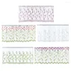 Curtain YOUZI 1PC Embroidered Floral Window Curtains Rod Pocket Light Filtering Sheer Drapes Elegant Home Decoration