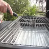 Roestvrijstalen BBQ-grillreinigingsborstels Kookgereedschap Keukenaccessoires Barbecueset Barbecuegrill Draaddriehoekborstel