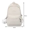 School Bags Womens Backpack Schoolbag for Teenage Girl Book Knapsack Student Backpacks Solid Color Female Multipocket Woman Travel Bag 230629