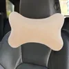 Capas para assento de carro travesseiro para apoio de cabeça 2 peças 3D ajuste em espuma viscoelástica suporte para pescoço multiuso viagem para dormir por muito tempo