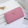 Luxury Leather Wallet Hand Bag Woman Fashion Designer Business Zipper Credit Card Holder Coin Purses Mans Long Clutch Compartment Wallets