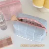 Student Pillow Pencil Case Soild Large Capacity Cosmetic Girls Makeup Pouch Clutch Women Toiletry Travel Beauty Storage Bag