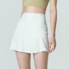 2024 Al yoga shorts femmes sport et fitness jupe courte Badminton short à fond plat jupe de Tennis 6XBE