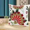 Home Decor Cushion Cover Daisy Floral Geometric 45x45cmYellow Blue Embroidery Pillow Cover Soft Cozy for living room