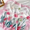 Foulards Imprimer 70 cm Soie Satin Foulard Femmes De Luxe Conception Cravate Écharpe Femme Cheveux Main Poignet Foulard Châle Hijab Bandana 2023