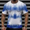 Hommes t-shirts été t-shirt 3D impression abstraite à manches courtes Graffiti motif irrégulier haut hommes vêtements rétro grand 230629