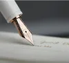 Pens Moonman X1 Fountain rétractable stylo résine Encre Ink Iridium EF 0,38 mm court blanc / noir d'écriture cadeau Bureau de bureau