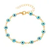 Pulseiras Link 2023 Devil's Eye Bracelet Vintage Simple Oil Drop Chain For Woman Fashion Set Joias Gifts