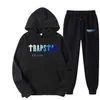 Мужские спортивные костюмы Trapstar Tracksuit 2 Pieces Set Толстовки унисекс Флисовая толстовка Брюки Костюм с капюшоном Спортивная одежда Бег мужские комплекты Марка 230628