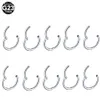 Navel Bell -knappen ringer 10st G23 NOSE Hoop Septum Clicker Piercing gångjärn Segment Ring Lip Helix Daith Conch Brosksmycken 230628