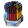 Pens 30 or 60pcs/set Wholesale Plastic Ballpoint Pen Blue Ink Cheap Press Ballpoint Pen 0.7Mm Classic Ballpoint Pen School Supply