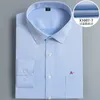 Camisas de vestir de los hombres grandes S8XL Camisa sin bolsillo de color sólido de alta calidad Oficina Ocio Negocios Estilo de bolsillo Algodón 230628