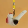 Водяная птица свистка керамический глиняный птичий свисток мультипликация детей подарки мини -животные павлины свистки ретро керамический