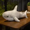 Tubarão Gigante Fofo de 30cm Brinquedo de Pelúcia Macio Bicho de Pelúcia Almofada de Leitura Para Crianças Almofada Boneca Kawaii Presente de Aniversário Atacado