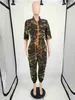 Women's Jumpsuits Rompers Sexy Camouflage Printing Women Loose Jumpsuit 4XL 5XL 2023 Half Sleeves Leisure Rompers Casual Bodysuit Cargo Pants J230629