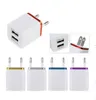 Portas usb duplas de carga rápida eu us ac casa carregador de parede adaptador de energia para samsung galaxy s6 s7 s8 s10 note 10 htc lg android phone