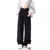 Jeans da donna Retro Donna Coreano Blu Abbigliamento da strada Oversize Star Estetica Gamba dritta Spazzatura larga