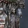 Objets décoratifs Figurines Résine Art Déesse Grecque Statue Figurine Ancienne Religieuse Hécate Sculpture Décor À La Maison Ornement Miniatures Artisanat 230628