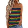 Women's Tanks American Flag Print Strapless Tube Top For Women 2023 Summer July Of 4th Camisole Sexy Off Shoulder Sleeveless Blouse Tank