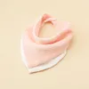 Bavoirs pour bébé Pur Coton Gaze Burps Chiffons Nouveau-né Triangle Salive Serviette 4 Couches Imprimé Pinafore Bandana Infant Bavoir Écharpe Slabbetjes Enfant Dessin Animé Turban BC832