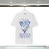 Mens T Shirt Designer T-shirt Tees Vestuário Tops Homem Casual Peito Carta Camisa Roupas Rua Shorts Manga Roupas Casablanc Camisetas Mulheres Tee Tamanho S-XXXXL