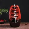 Burners Burner Mountain River Ceramic Incense Holder Backflow Waterfall Incense Handicraft Home Decor Table Ornaments