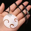 Hanger Kettingen Bedels Sieraden Natuurlijke Shell Ketting Ronde Witte Parelmoer Schelpen Legering Voor Vrouwen Mannen Gift Souvenirs