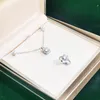Conjuntos de joias de casamento 3 pçsConjunto de colar quadrado de cristal artificial brincos anel de recepção de noivado de luxo para amante 230627