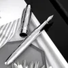 Ручки Hongdian 5010 Metal Fountain Fountain Pen Silver тисненой