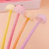 Pens 48pcs/pack Cartoon Candy Color Mushroom Style Silicone Gel Pen Korea Creative Sign Pen Students Prize Party Promotion Gift Pen