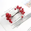 2024 40Heads Artificial Fruit Glass Berries Stamen Cheap Fake Flower For Home Wedding Decoration DIY Wreath Scrap Booking Craft Gift