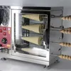 LINBOSS 220 V 110 V Schoorsteen Cake Oven Roll Grill Machine Rvs Brood Roll Ijsje Wafel maker