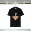 Erkek Tasarımcı T Shirt Moda Tshirt Erkek Gömlek Adam için Lüks Üst T-Shirt Ekip Boyun Kısa Kollu Pamuklu Nefes Harf Tee 20ss 3XL Beyaz Siyah K0BE
