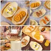 Dinnerware Sets 200 Pcs Sushi Tray Multi-function Dish Boat Disposable Wood Serving Japanese-style Lovely Dessert Household Supply