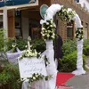 Rideau Blanc Sheer Arrangement De Mariage Arc Échelle Décoration Fenêtre Rideaux Chambre Net Gaze Cantonnière Décor