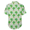 Men s Dress Shirts Vector Radishes Casual Shirt Vegetable Print Beach Loose Hawaiian Stylish Blouses Short Sleeve Graphic Oversize Top 230629
