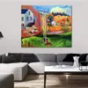 High Quality Handmade Paul Gauguin Painting A Breton Landscape. David S Mill 1894 Modern Canvas Artwork Wall Decor