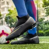 Chaussures de sécurité taille3649 Adulte FGTF Football Antidérapant Long Spike Football Bottes Jeunes Enfants Haute Cheville Crampons Herbe Chaussette Bouche Baskets 230628