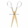 Utility Knife oro acrilico Gold Mirror scatola e forbici cancelleria studente forniture per ufficio 230628