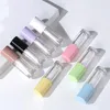 収納ボトル6ml 10pcsカラフルなキャップ付き透明なリップグロスチューブ