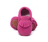 Sportschoenen 2023 Baby Jurk Baby Wieg Zachte Zool Kwastje Pre-walker Mocassins Antislip Paars Prinses