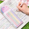 Fin lång rad markering klistermärken transparenta indexflikar flaggor Sticky Note Memo Pad Bookmark School Office Stationery Supplies